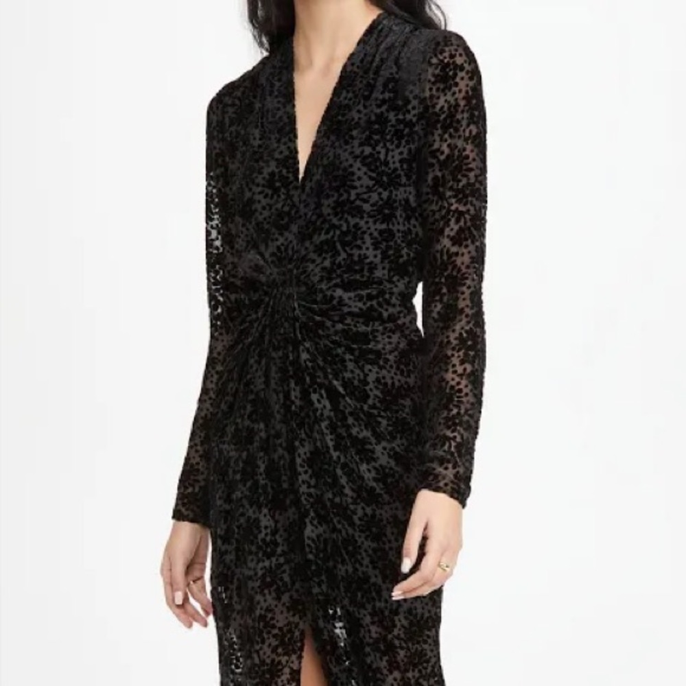 Veronica Beard Elegant Black Lace Evening Dress “Ruthie”